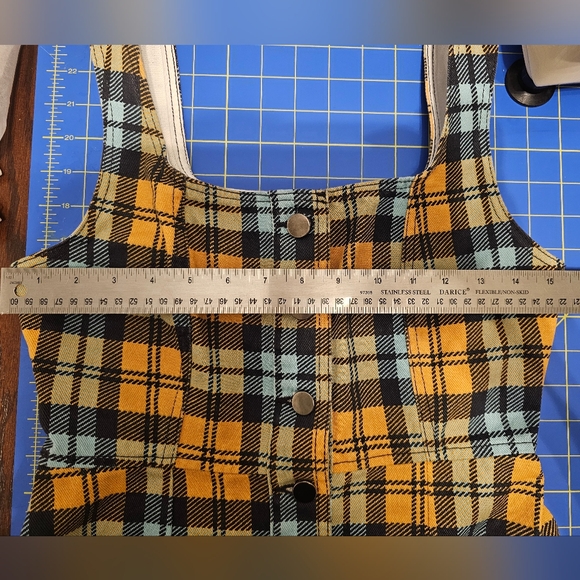 Urban Outfitters Button-Down Plaid Dress, Sz 4 - Picture 3 of 6